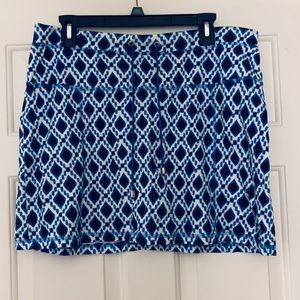 Patterned Cotton Skort